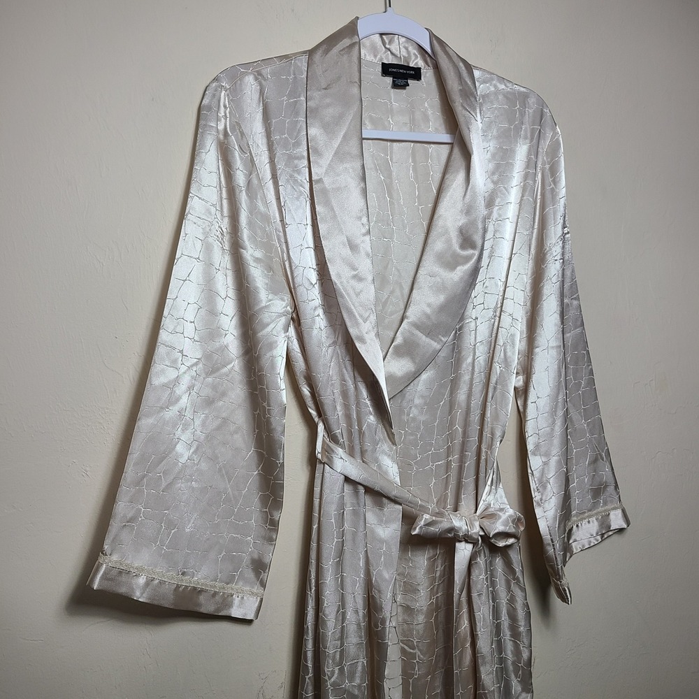 Vtg Ivory Lace Babydoll Maxi Slip Gown Set M Chemise Quiet Lux‎ Coquette Bridal - Picture 9 of 16